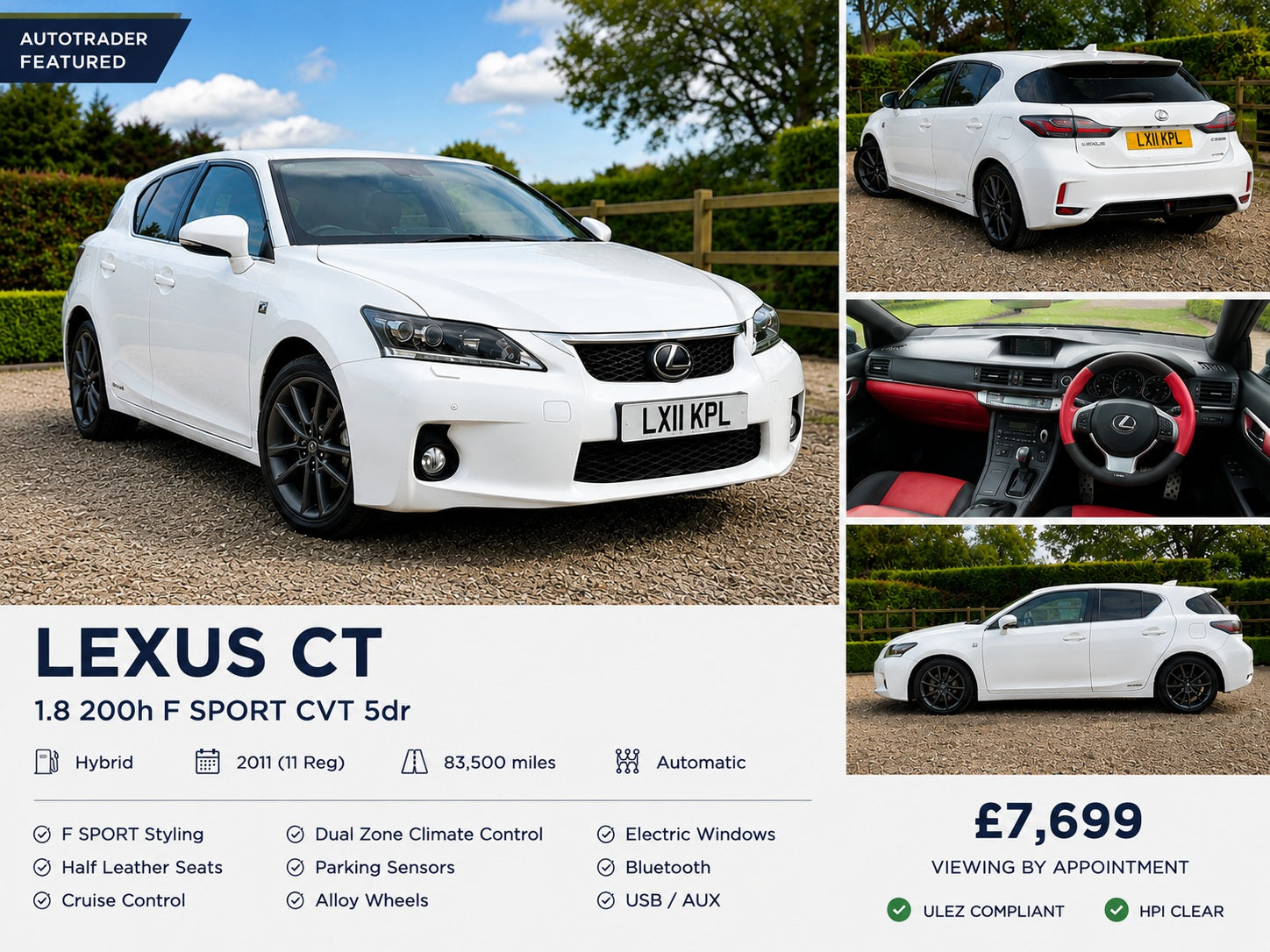 Lexus CT 200h F Sport Auto 1.8l Hybrid
